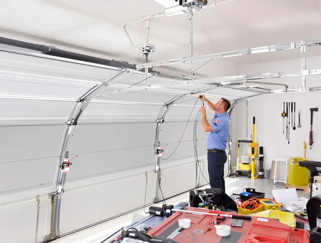 Garage door cable repair service by Rowland Heights Garage Door Repair in Rowland Heights