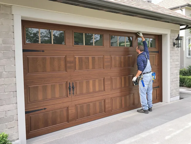 Custom garage door showcase by Rowland Heights Garage Door Repair in Rowland Heights