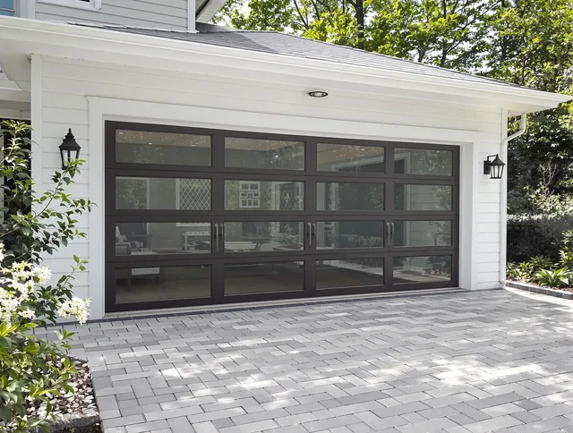 Rowland Heights Garage Door Repair design specialist presenting custom garage door options to Rowland Heights homeowner
