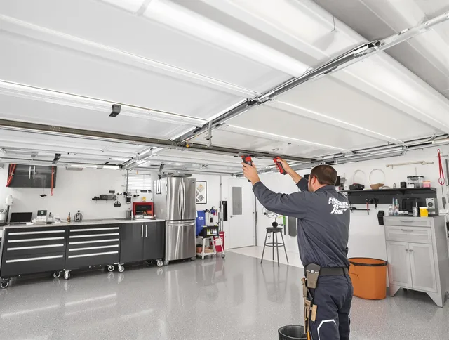 Overhead garage door repair service by Rowland Heights Garage Door Repair in Rowland Heights