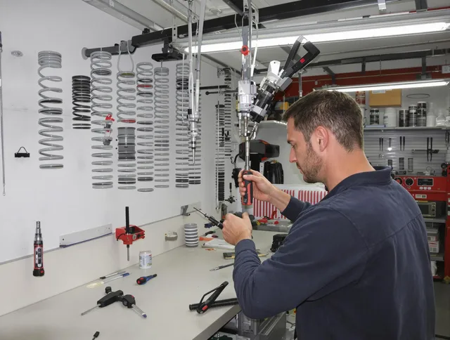 Rowland Heights Garage Door Repair safety certified technician performing precision spring replacement in Rowland Heights